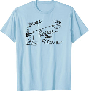 It's a Wonderful Life George Lassos the Moon T-Shirt - T-Shirt | Light Blue