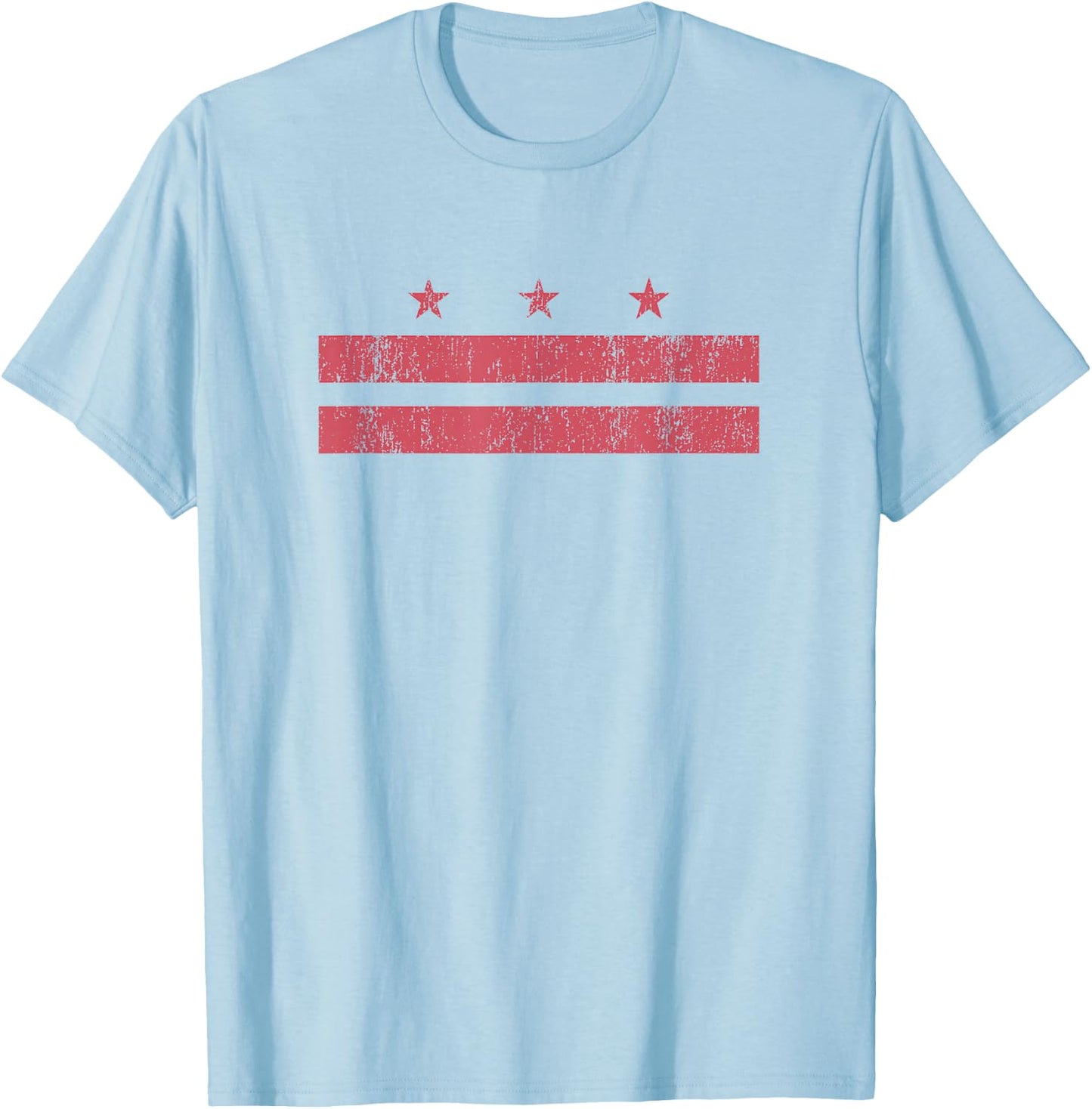 Vintage Washington DC District Columbia Flag Souvenir T-Shirt - T-Shirt | Light Blue