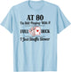 Funny 80th Birthday Gift - 80 Year Old Cards T-Shirt - T-Shirt | Light Blue