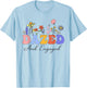 Dazed And Engaged Bachelorette Party Wildflowers Retro T-Shirt - T-Shirt | Light Blue