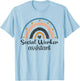 Social Worker Colored Rainbow Women Caregiver Assistant T-Shirt - T-Shirt | Light Blue