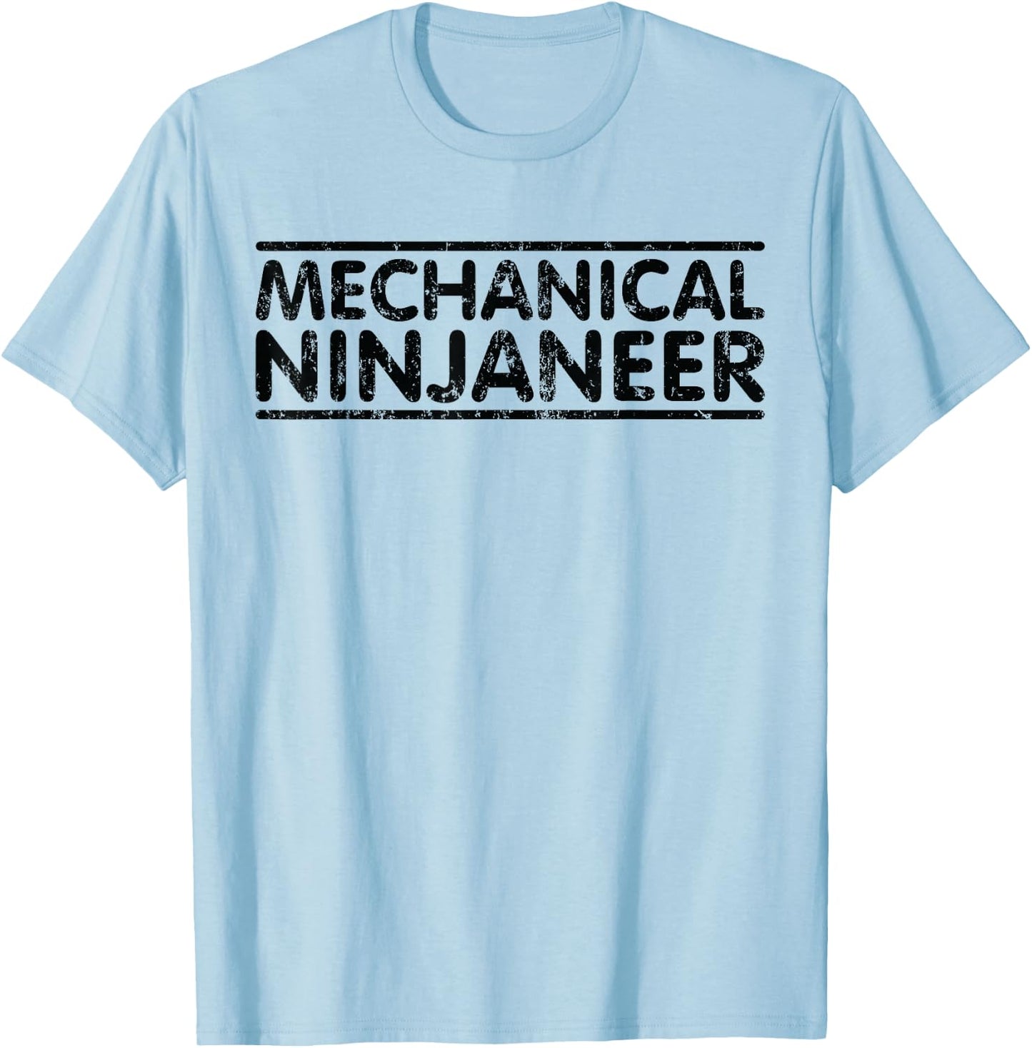 Ninjaneer - Funny Mechanical Engineer T-Shirt - T-Shirt | Light Blue