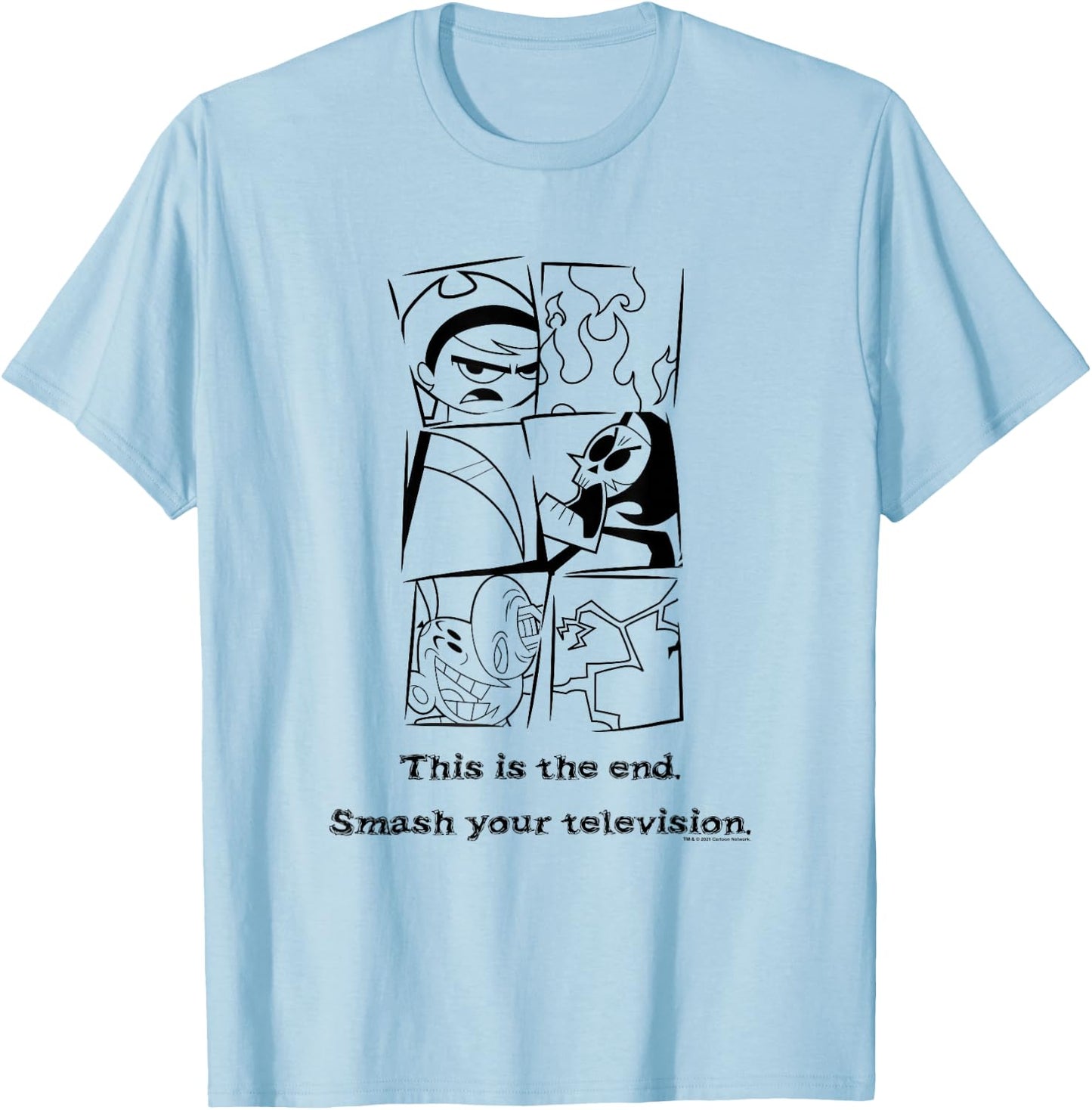 The Grim Adventures of Billy & Mandy This Is The End T-Shirt - T-Shirt | Light Blue