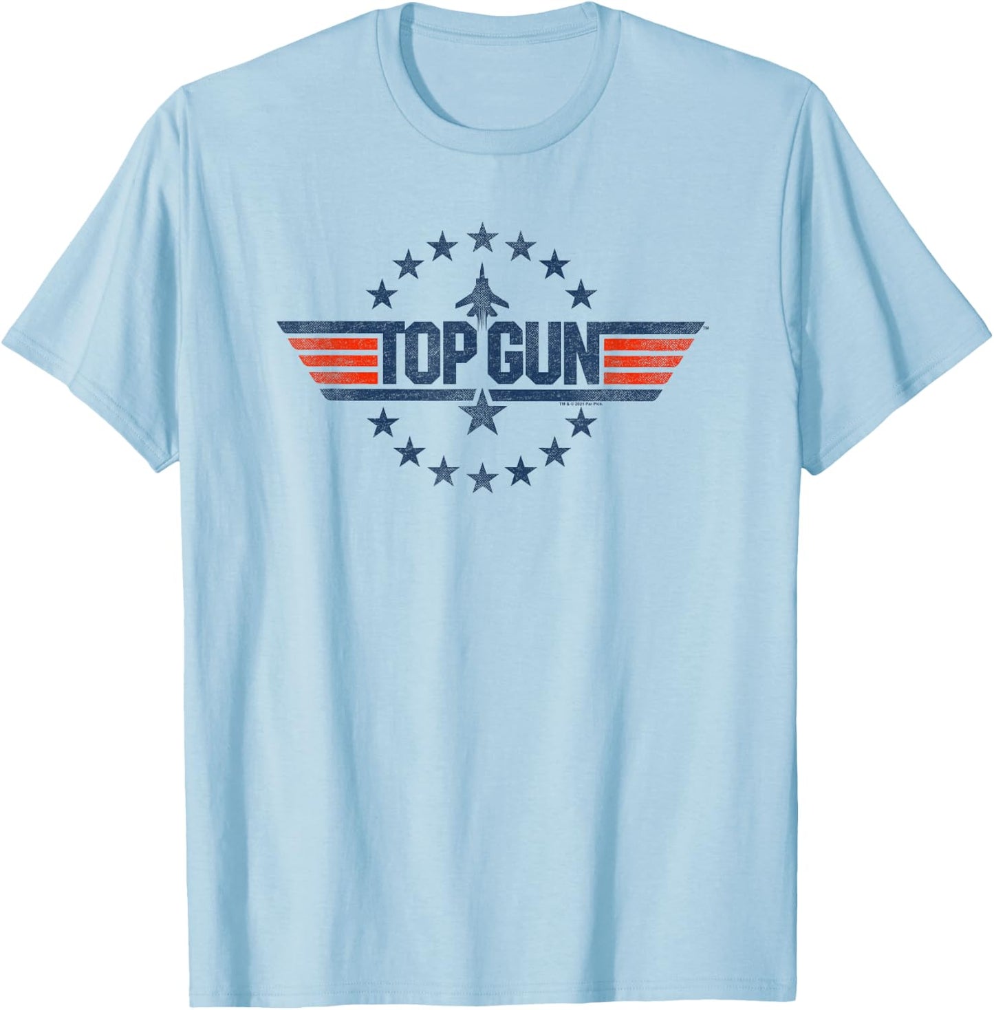 Top Gun Star Logo T-Shirt - T-Shirt | Light Blue