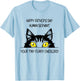 Happy Father's Day Human Servant Your Tiny Furry Overlord T-Shirt - T-Shirt | Light Blue