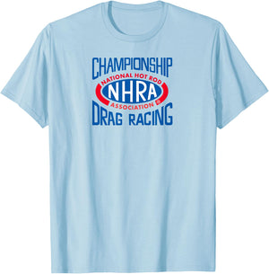 Championship Drag Racing NHRA Logo Small T-Shirt - T-Shirt | Light Blue