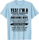 I'm A Spoiled Husband Am The Property Of My Wife T-Shirt - T-Shirt | Light Blue