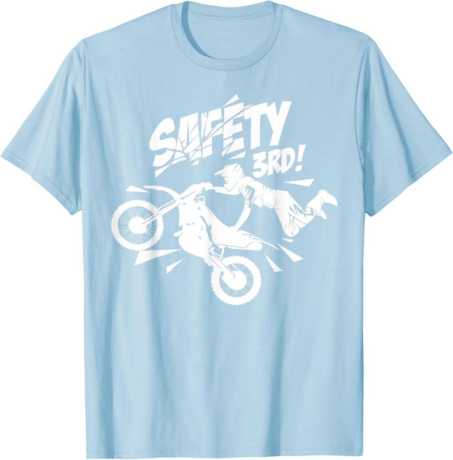 Cool Motorbike Safety 3rd Shirt - Get Your 1st Present! T-Shirt - T-Shirt | Light Blue