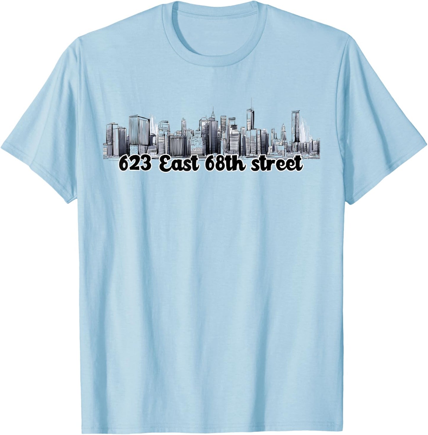 Team Lucy New York Address T-Shirt - T-Shirt | Light Blue
