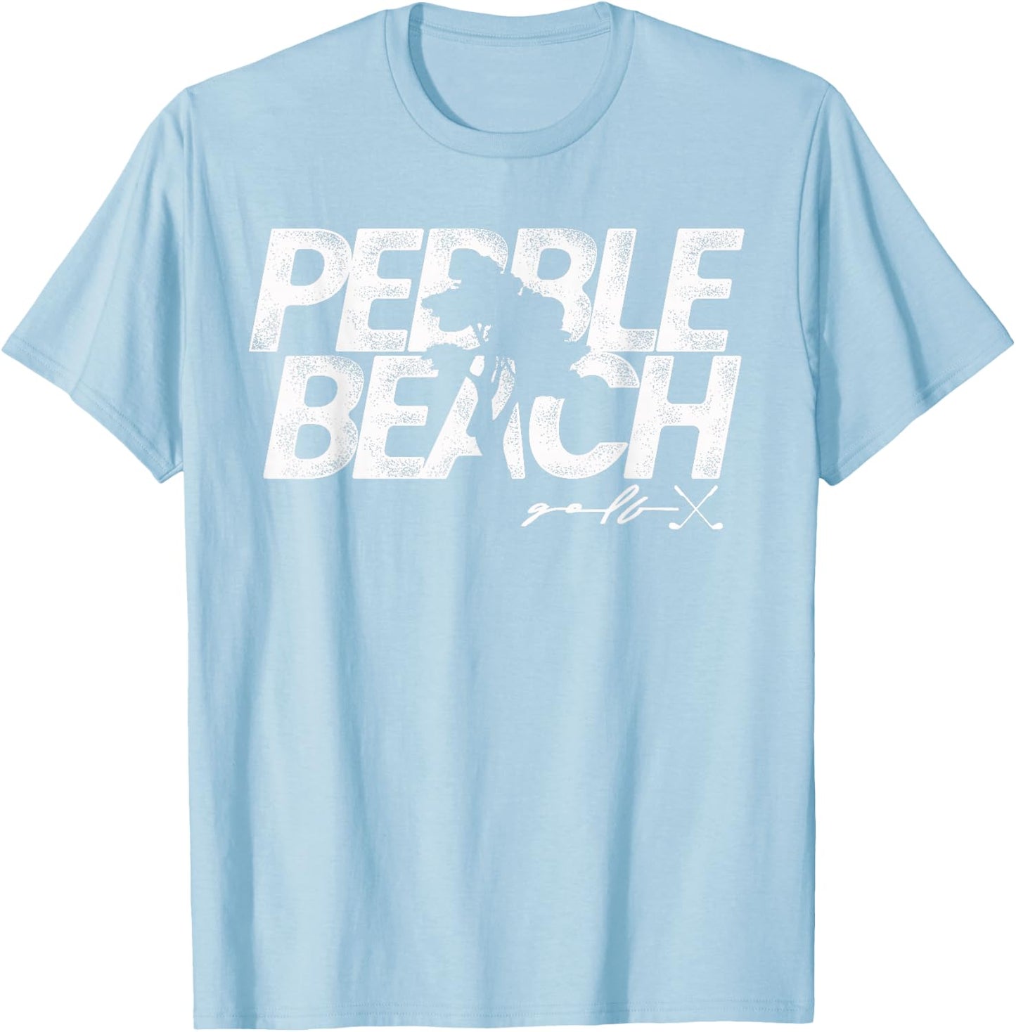 Pebble Beach Golf | Cypress Tree T-Shirt - T-Shirt | Light Blue