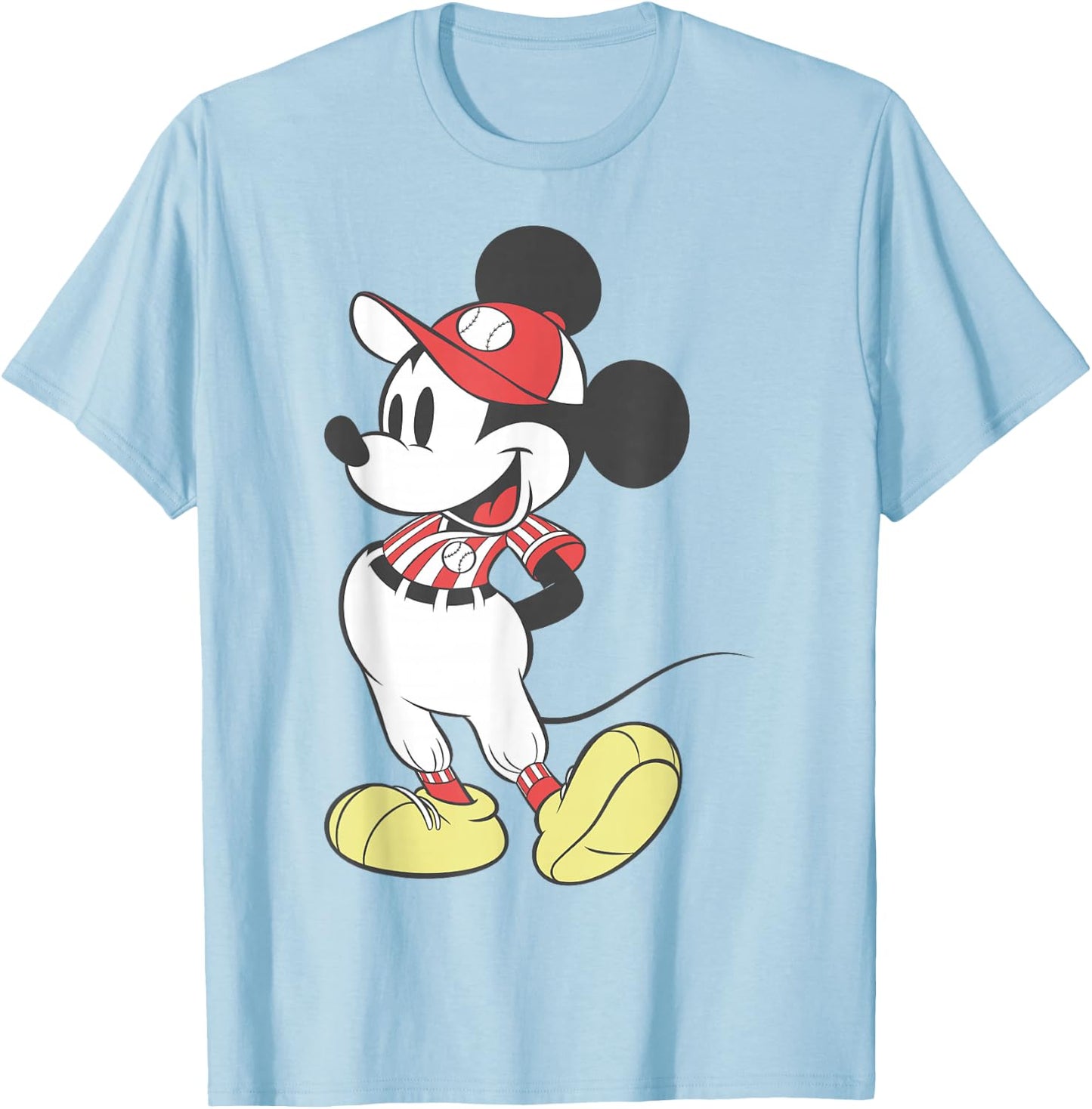 Disney Mickey Mouse Baseball Outfit T-Shirt - T-Shirt | Light Blue