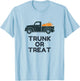Trunk or Treat Vintage Truck picking up Pumpkins T-Shirt - T-Shirt | Light Blue