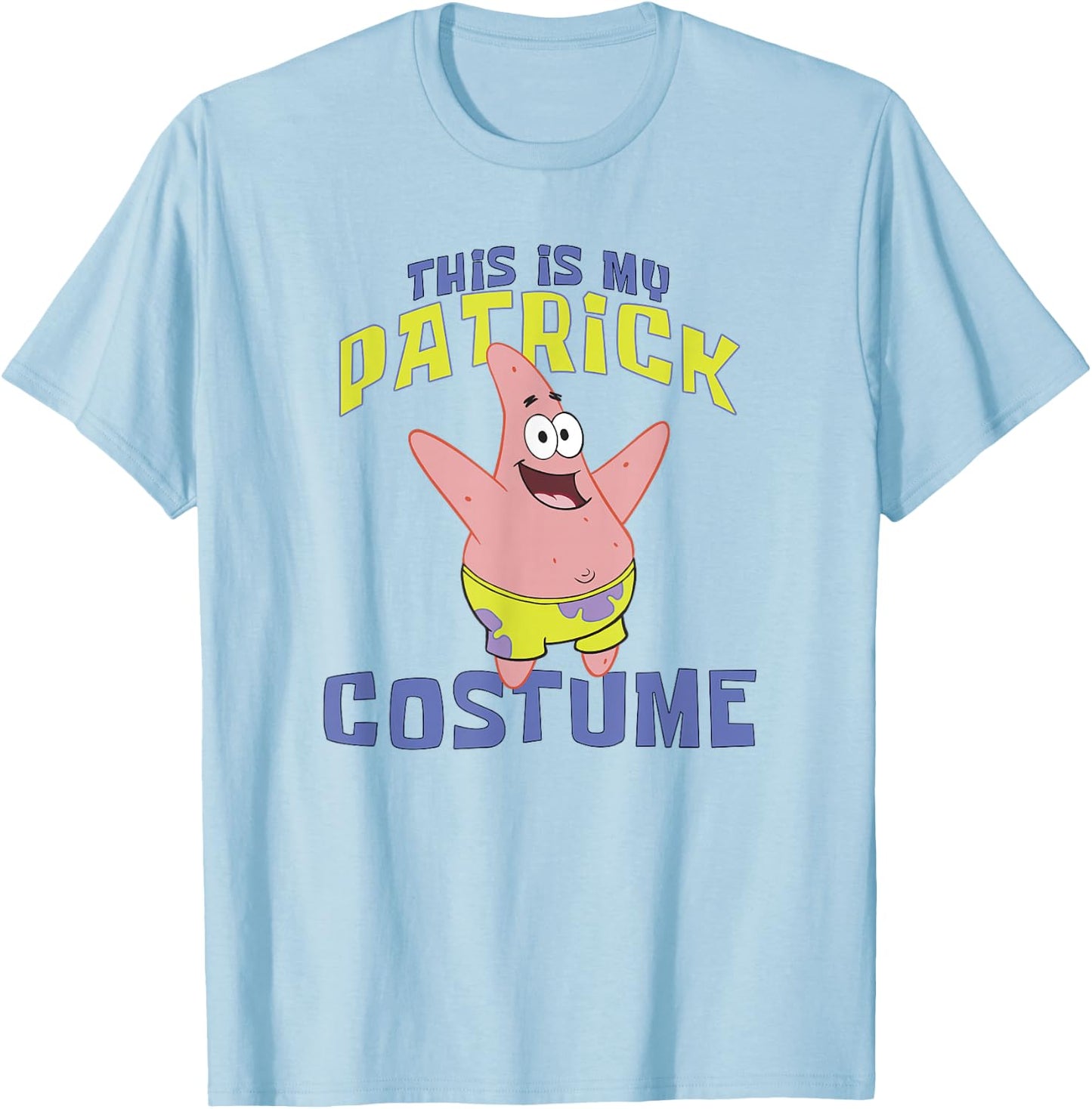 SpongeBob SquarePants Halloween This Is My Patrick Costume T-Shirt - T-Shirt | Light Blue