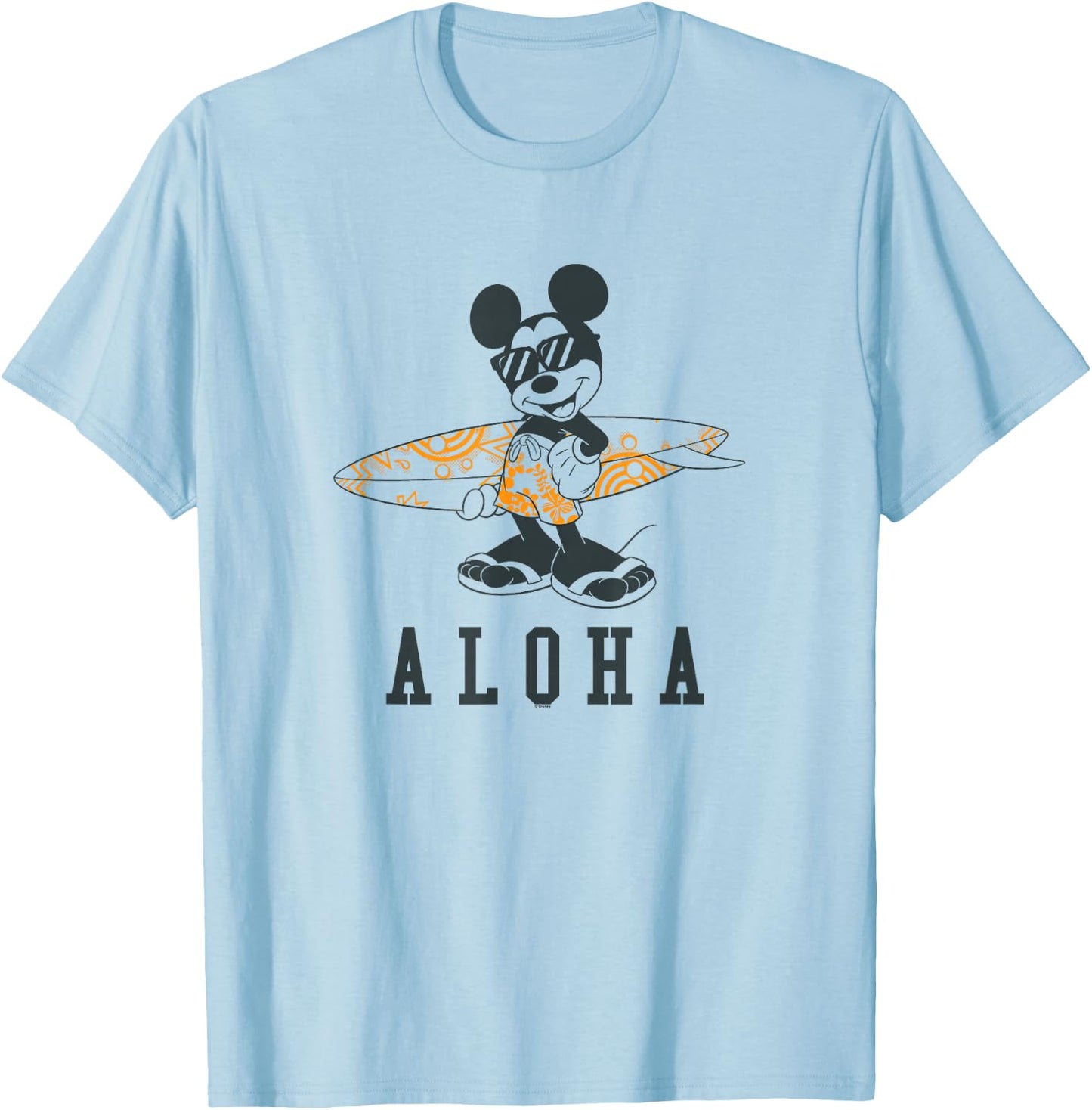 Mickey Mouse - Aloha Surf T-Shirt - T-Shirt | Light Blue