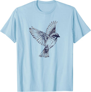 Sparrow Shirt House Sparrow Bird Gift Shirt Men's T-Shirt - T-Shirt | Light Blue