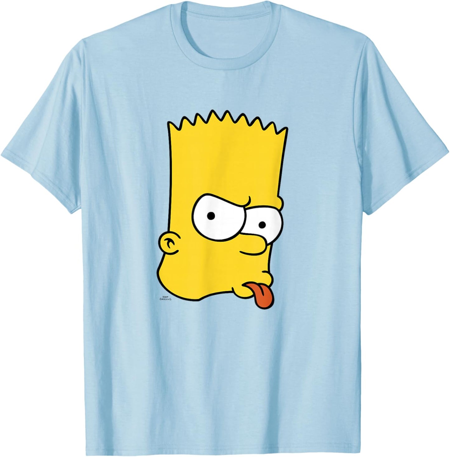 The Simpsons Bart Simpson Big Face T-Shirt - T-Shirt | Light Blue