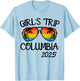 Girls Trip Columbia 2025 Summer Vacation Matching T-Shirt - T-Shirt | Light Blue