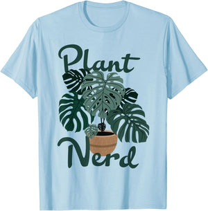 Plant Nerd Monstera T-Shirt - T-Shirt | Light Blue