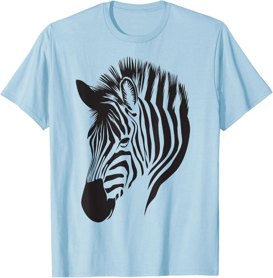 Cool Mountain Zebra - Great Gift Animal Lovers T-Shirt - T-Shirt | Light Blue