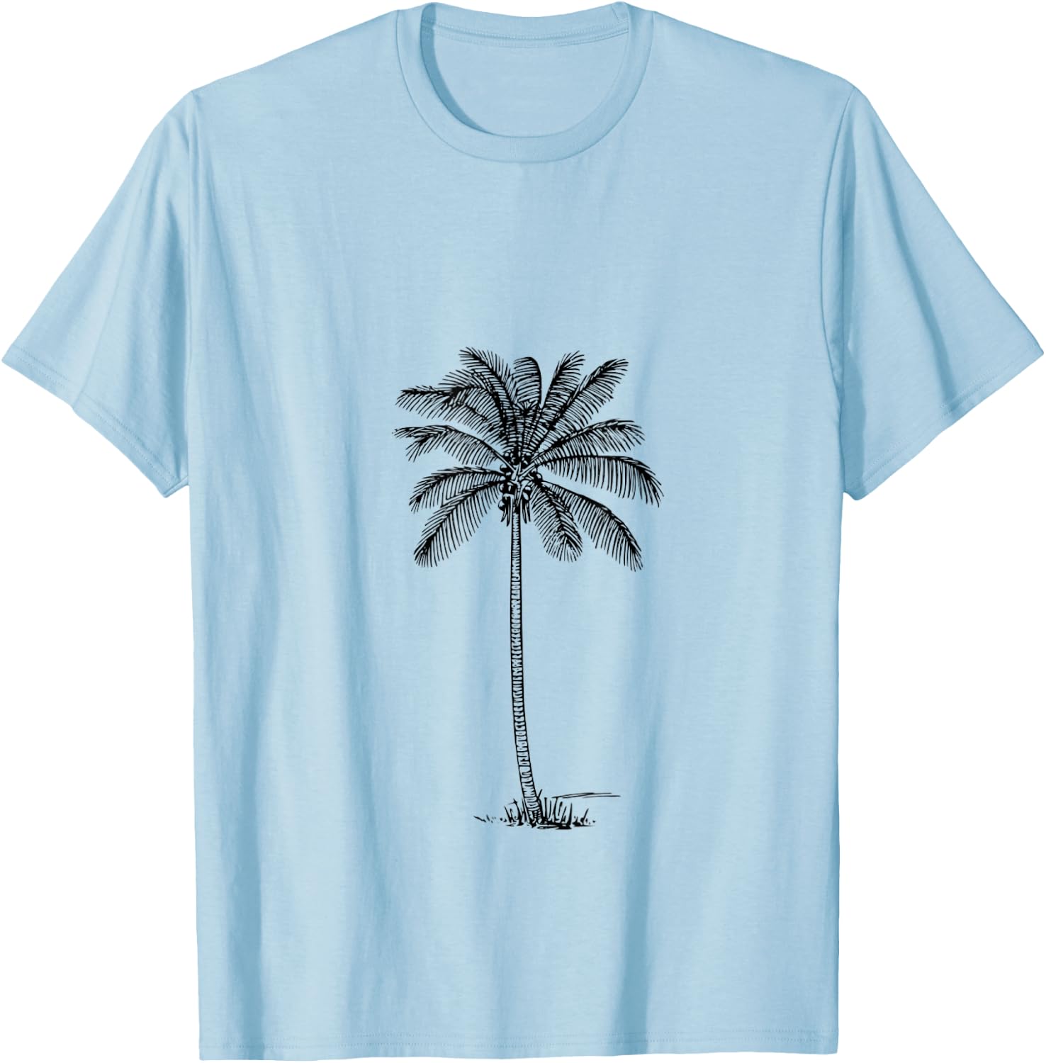 Coconut Palm Tree T-Shirt - T-Shirt | Light Blue