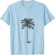 Coconut Palm Tree T-Shirt - T-Shirt | Light Blue