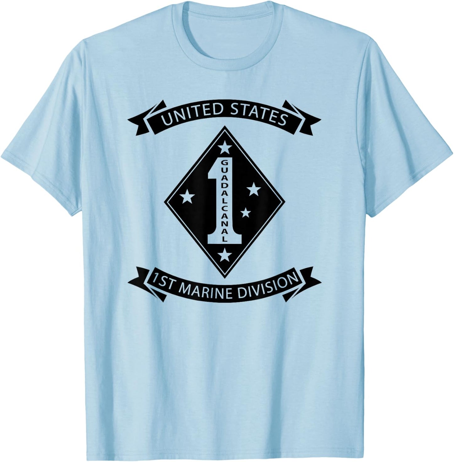 United States - 1ST Marine Division T-Shirt - T-Shirt | Light Blue