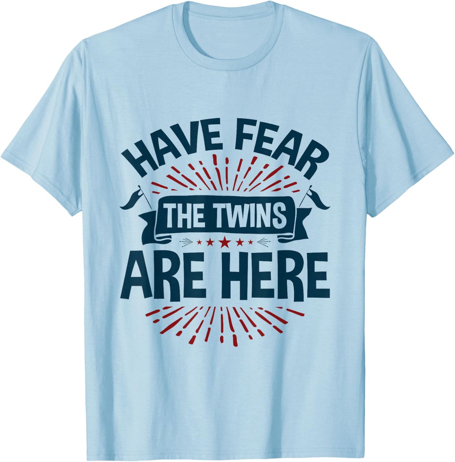 Twin Teens Fraternal Identical Matching Twins Are Here T-Shirt - T-Shirt | Light Blue