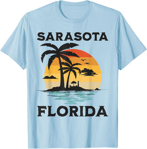 Sarasota Florida Beach Summer Vacation T-Shirt - T-Shirt | Light Blue