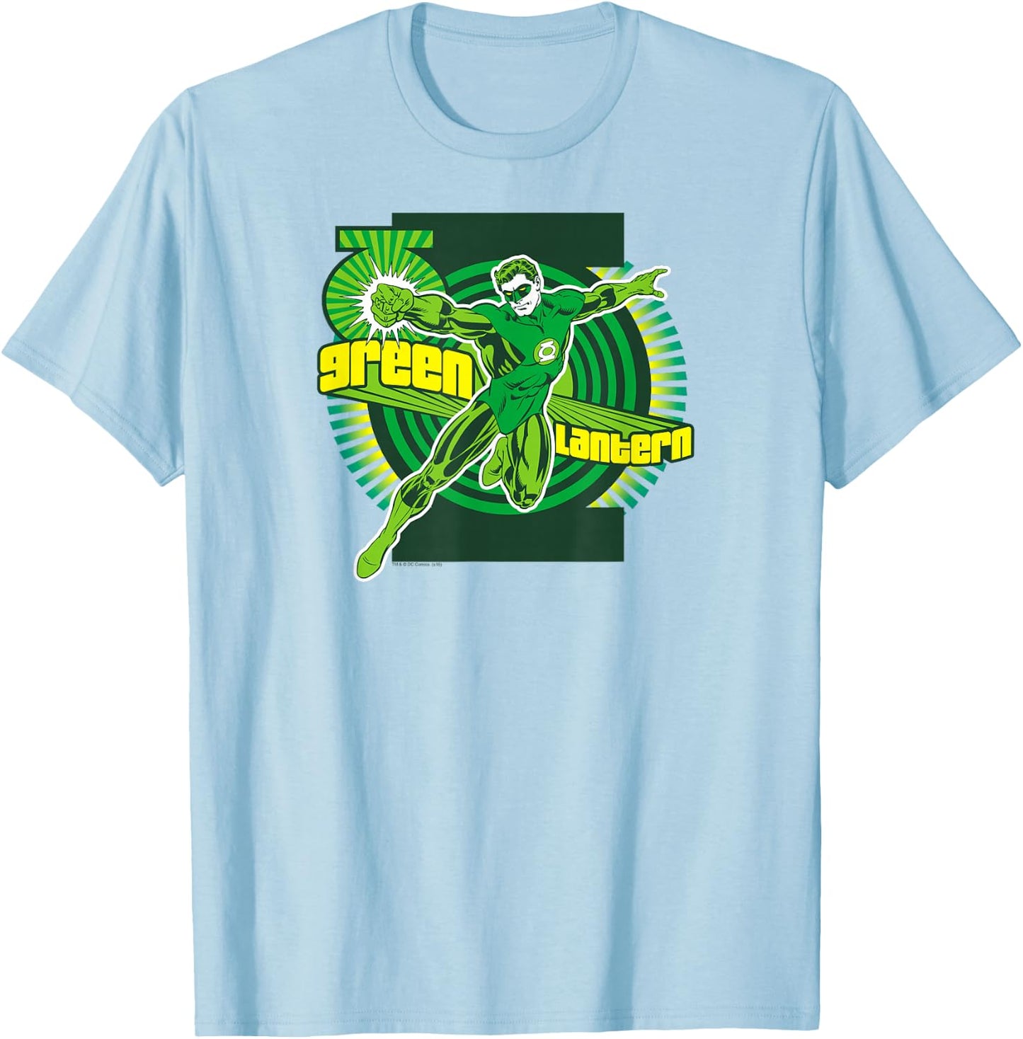 Green Lantern Vintage T Shirt T-Shirt - T-Shirt | Light Blue