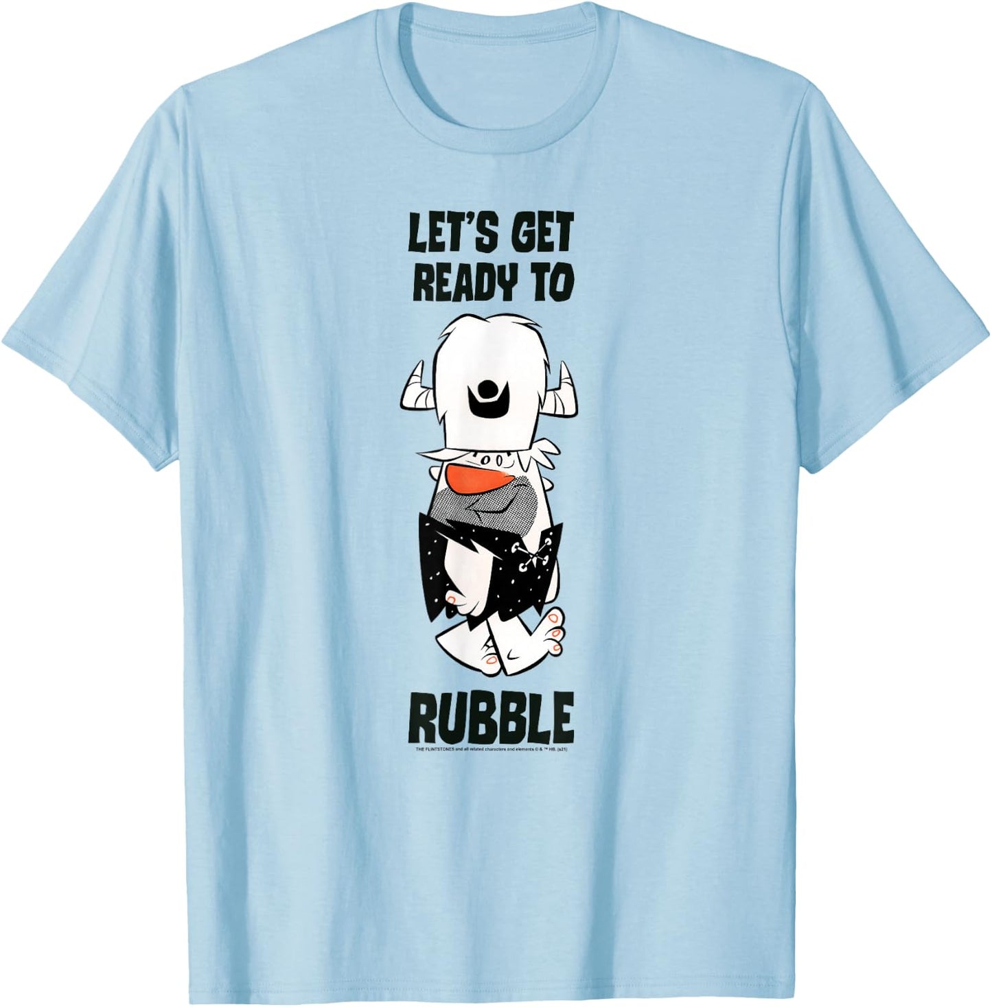 The Flintstones Barney Let's Get Ready to Rubble T-Shirt - T-Shirt | Light Blue