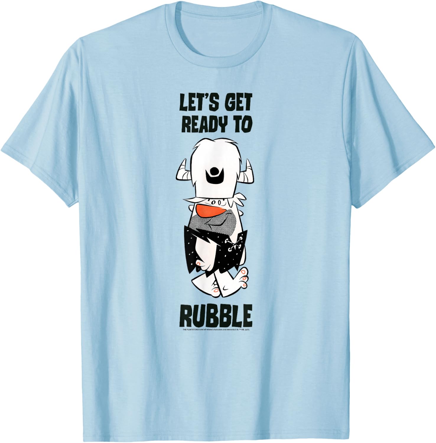 The Flintstones Barney Let's Get Ready to Rubble T-Shirt - T-Shirt | Light Blue