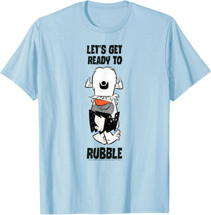The Flintstones Barney Let's Get Ready to Rubble T-Shirt - T-Shirt | Light Blue
