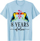8th Anniversary Couples 8 Years Together T-Shirt - T-Shirt | Light Blue