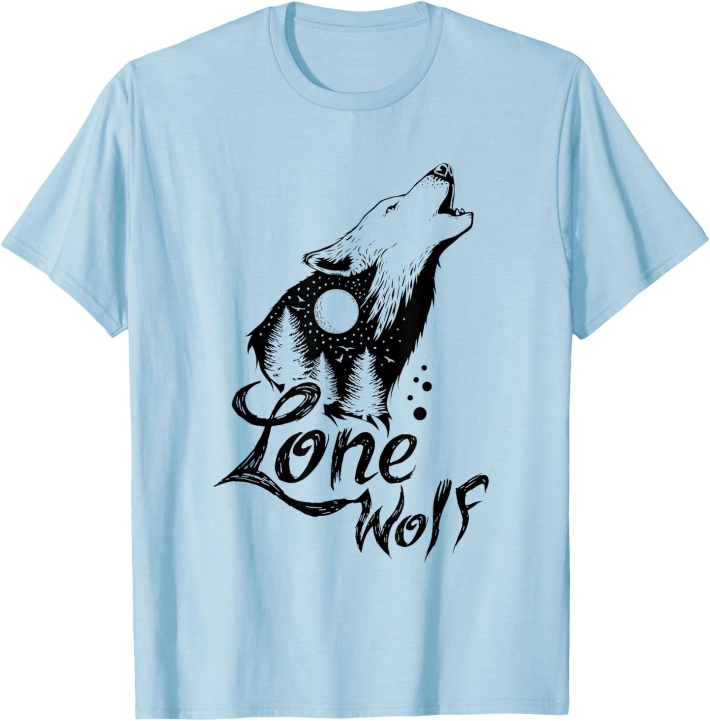 Lone Wolf T-Shirt - T-Shirt | Light Blue