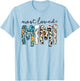 Most Loved Mimi Leopard Floral Funny Mothers Day T-Shirt - T-Shirt | Light Blue