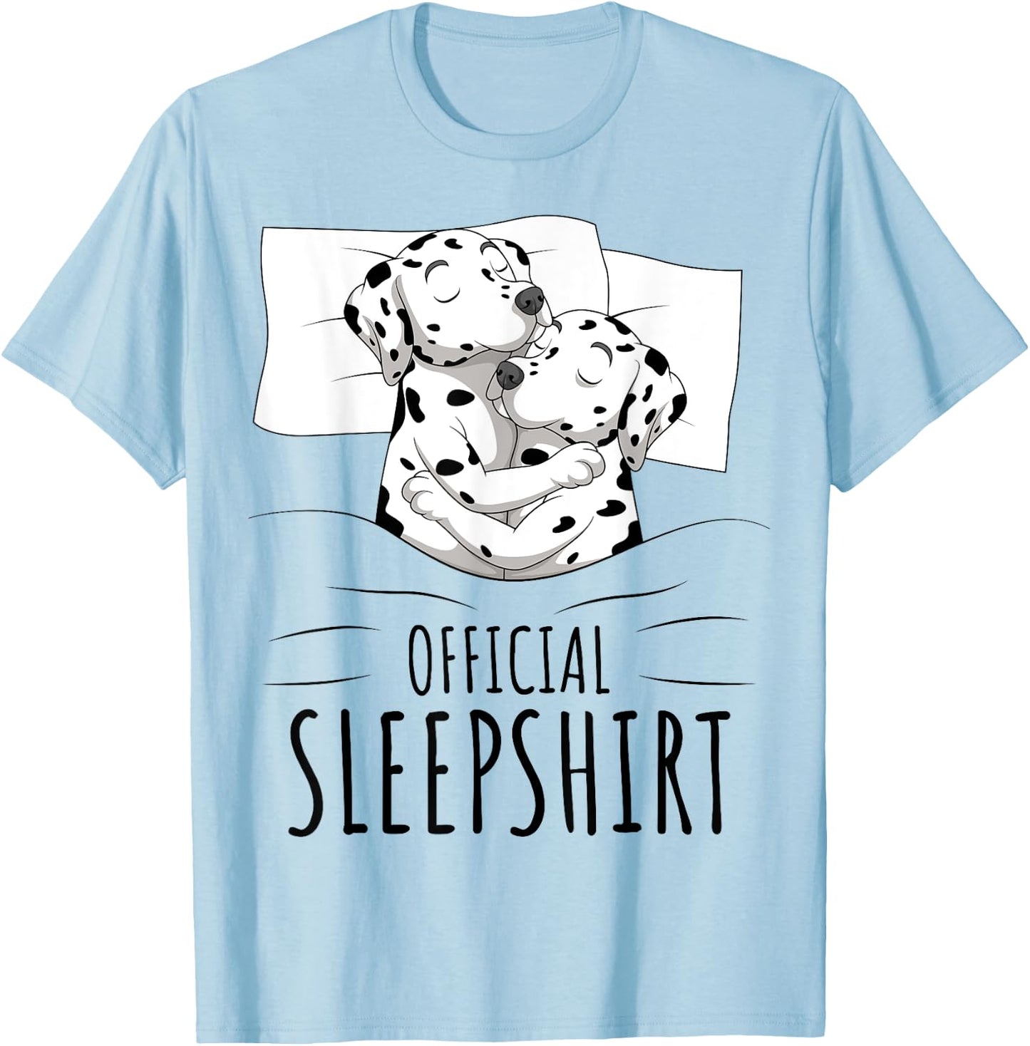 Dalmatian Dog Official Sleepshirt Men Women Kids T-Shirt - T-Shirt | Light Blue