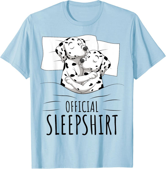 Dalmatian Dog Official Sleepshirt Men Women Kids T-Shirt - T-Shirt | Light Blue