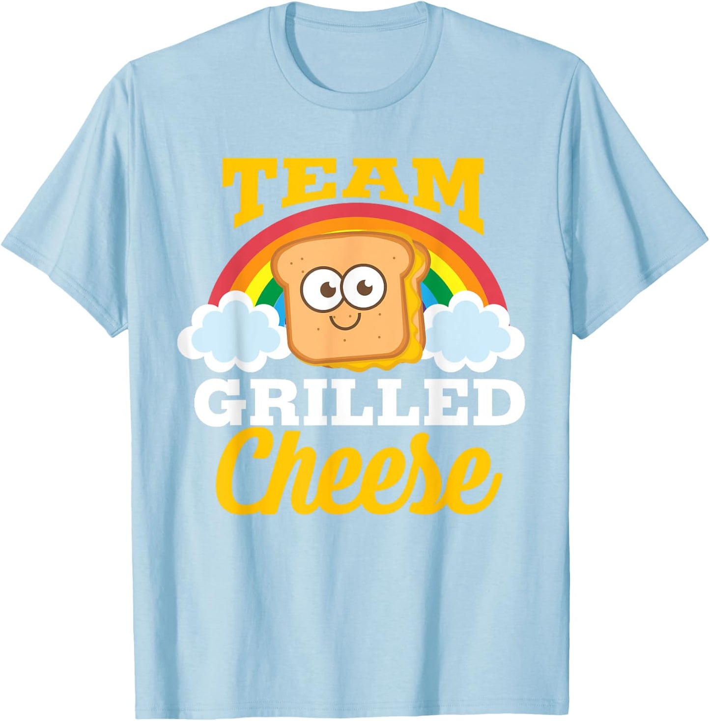 Team Grilled Cheese Shirt | Cute Love Grilled Cheddar Gift T-Shirt - T-Shirt | Light Blue