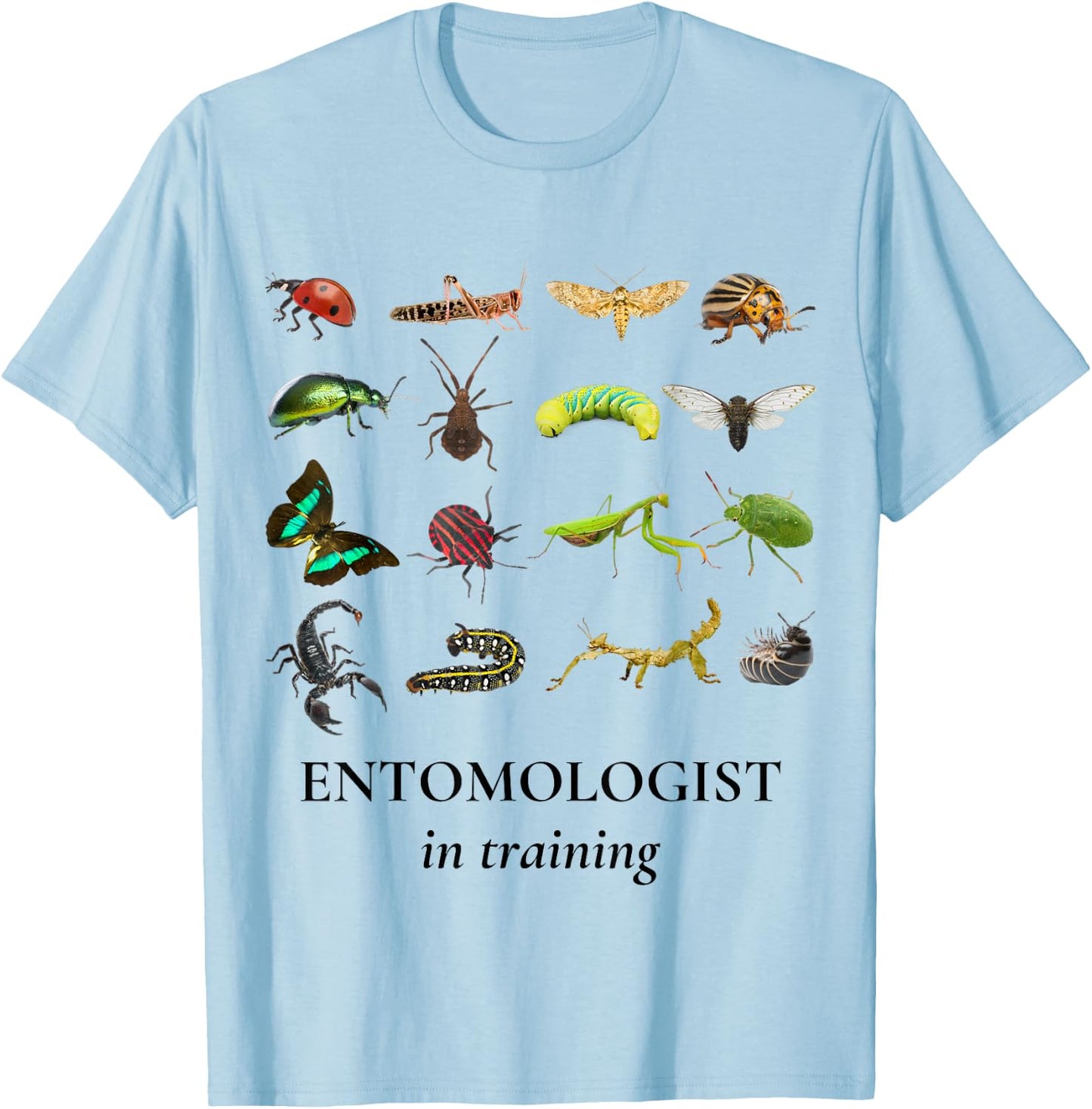 Bug Explorer Entomologist in Training Insects Kids Girl Boys T-Shirt - T-Shirt | Light Blue