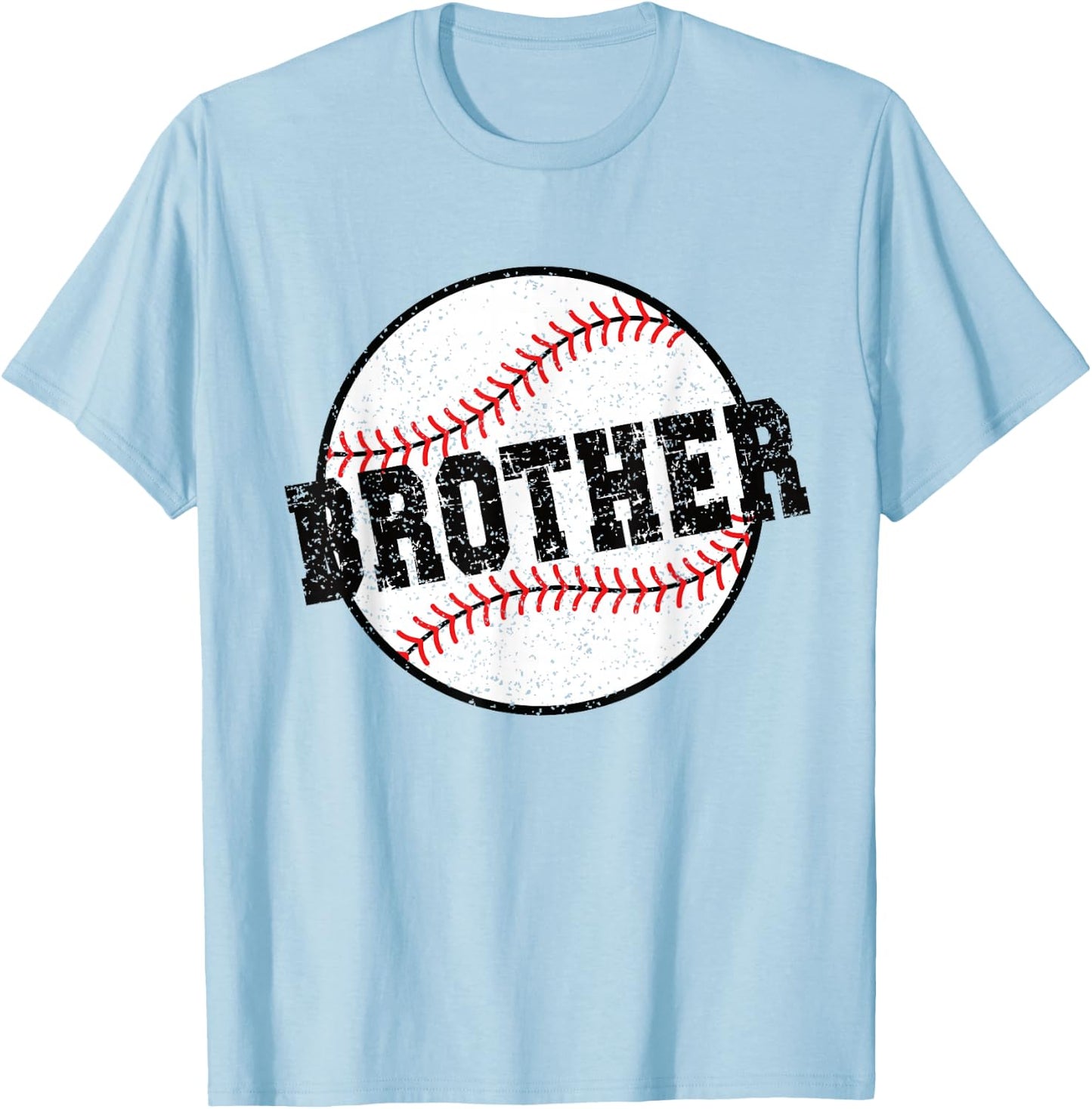 Baseball Brother Of A Baseball Player Brother T-Shirt - T-Shirt | Light Blue