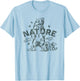 Nature: She's A Badass Mother. Cool Grizzly Bear Outdoors T-Shirt - T-Shirt | Light Blue