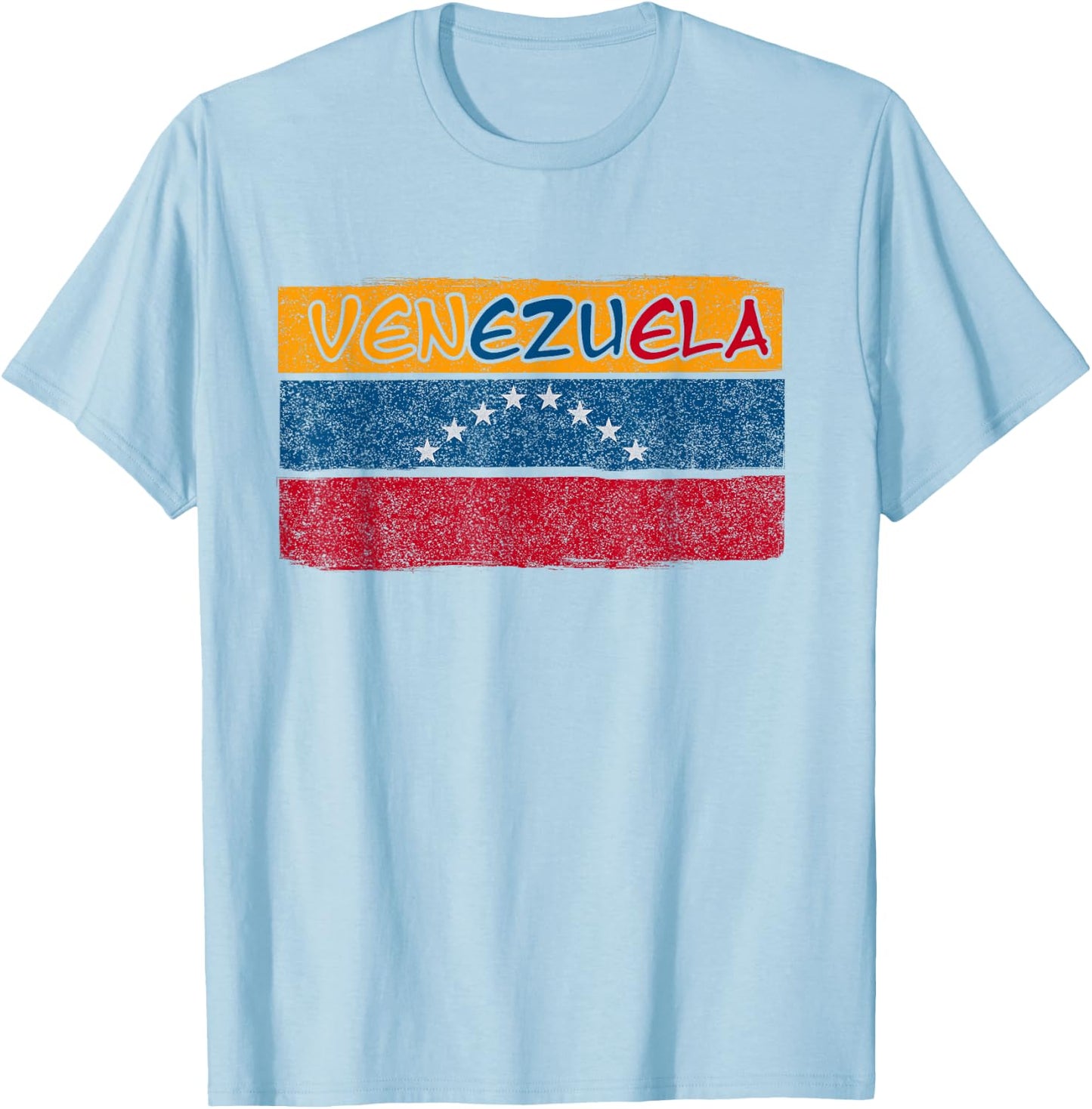 Venezuelan Flag Caracas Venezuela Gift Pride Venezuela T-Shirt - T-Shirt | Light Blue