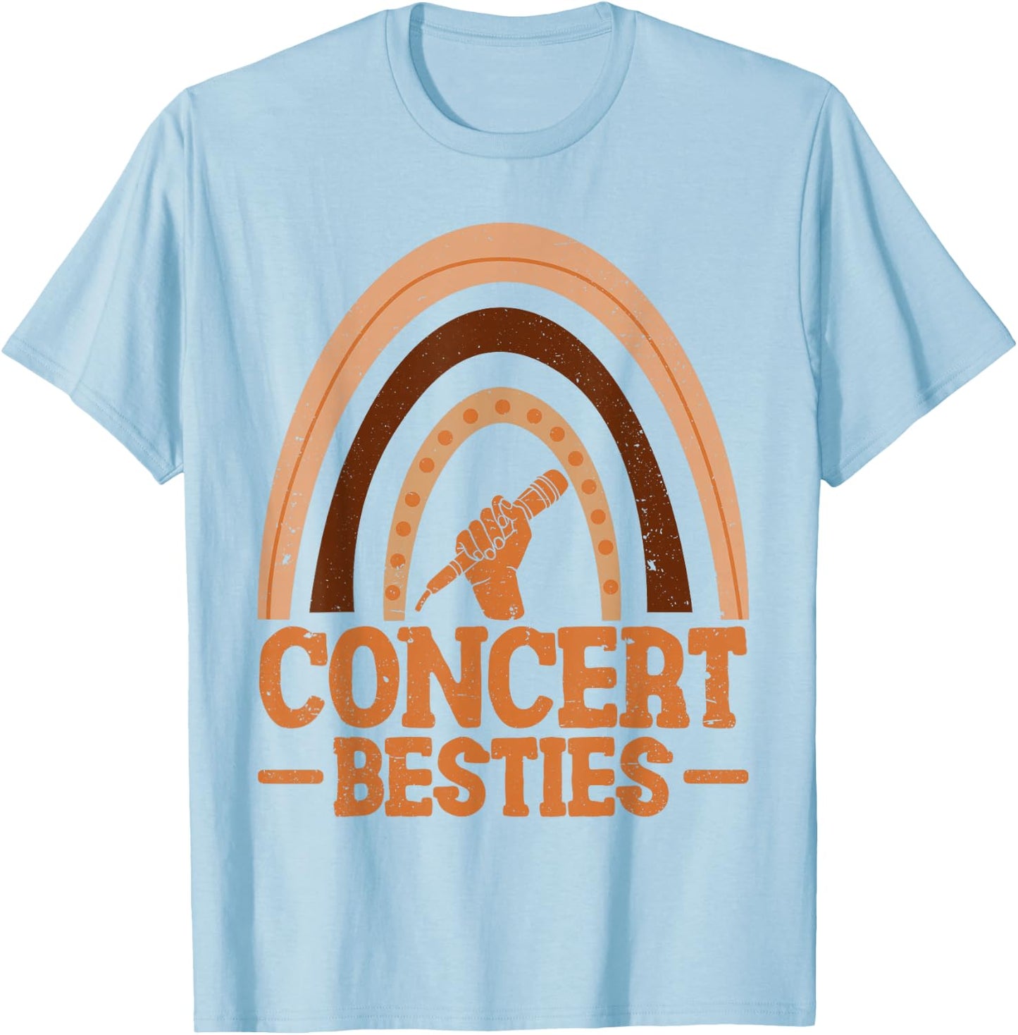 Concert Besties BFF Best Friends Bestie T-Shirt - T-Shirt | Light Blue
