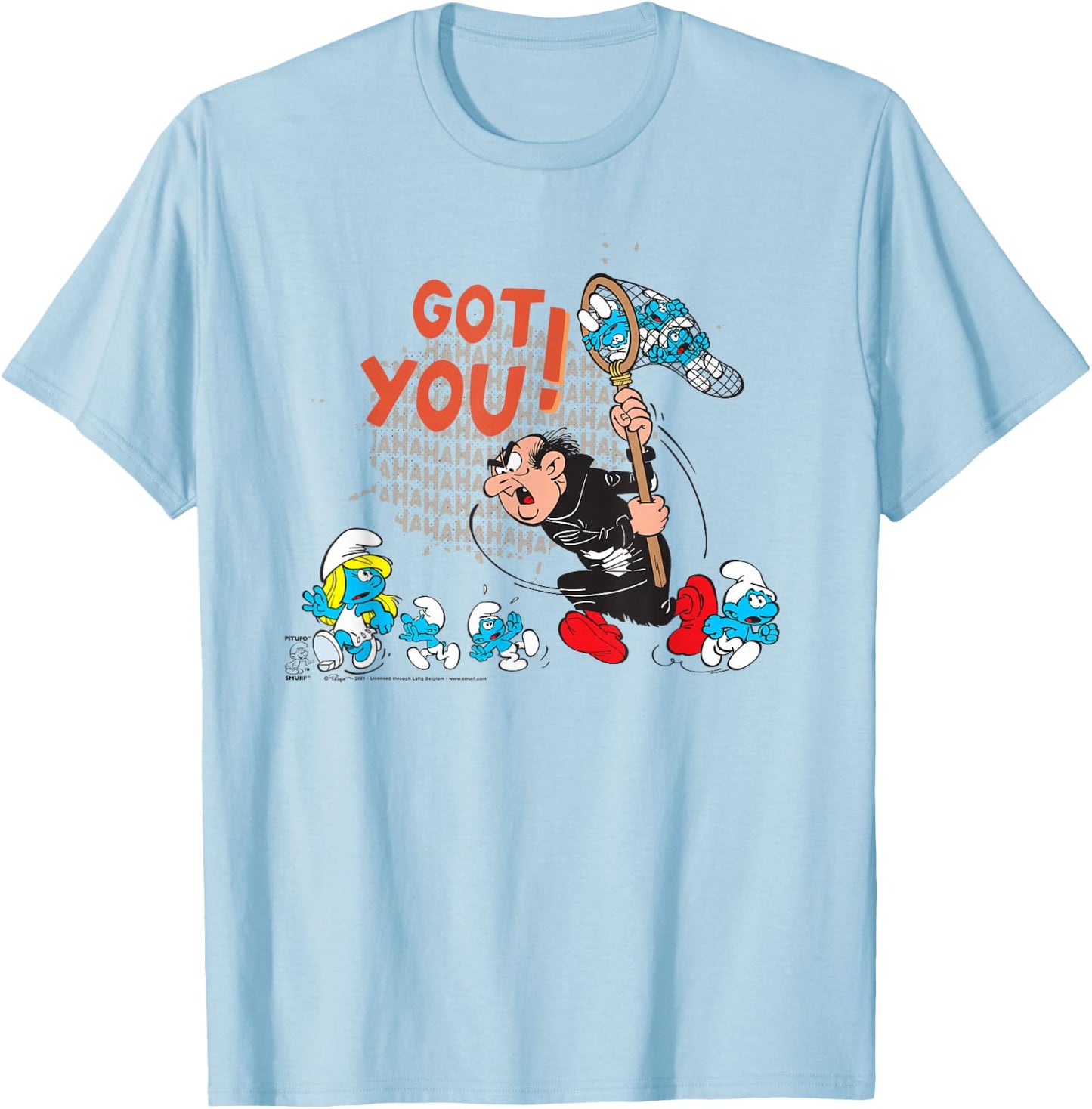 The Smurfs Gargamel Got You! T-Shirt - T-Shirt | Light Blue