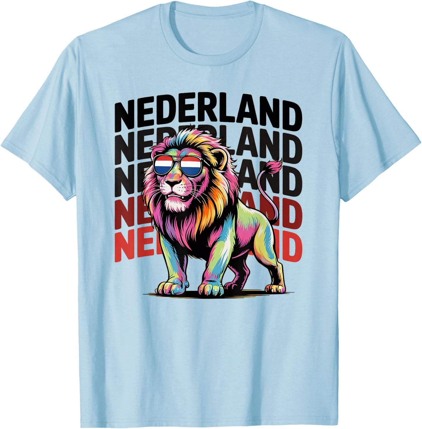 Proud Nederland Boys Oranje Dad Netherlands Hup Holland Lion T-Shirt - T-Shirt | Light Blue