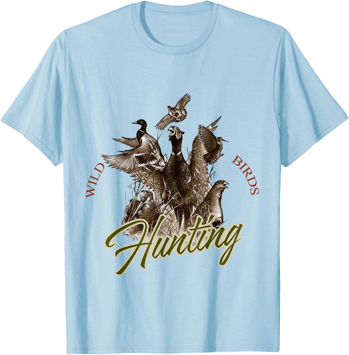 Wild Bird t shirt Wildlife Hunting T-Shirt - T-Shirt | Light Blue