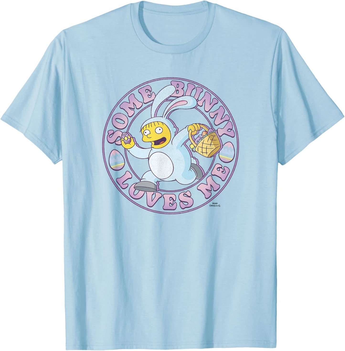 The Simpsons Easter Ralph Wiggum Some Bunny Loves Me T-Shirt - T-Shirt | Light Blue