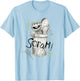 Sesame Street Oscar The Grouch Scram! T-Shirt - T-Shirt | Light Blue