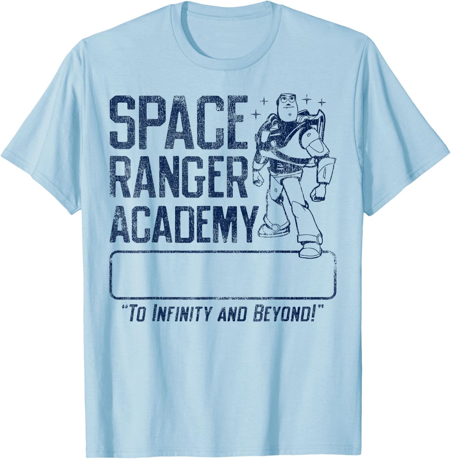 Disney Pixar Toy Story Buzz Lightyear Space Ranger Academy T-Shirt - T-Shirt | Light Blue