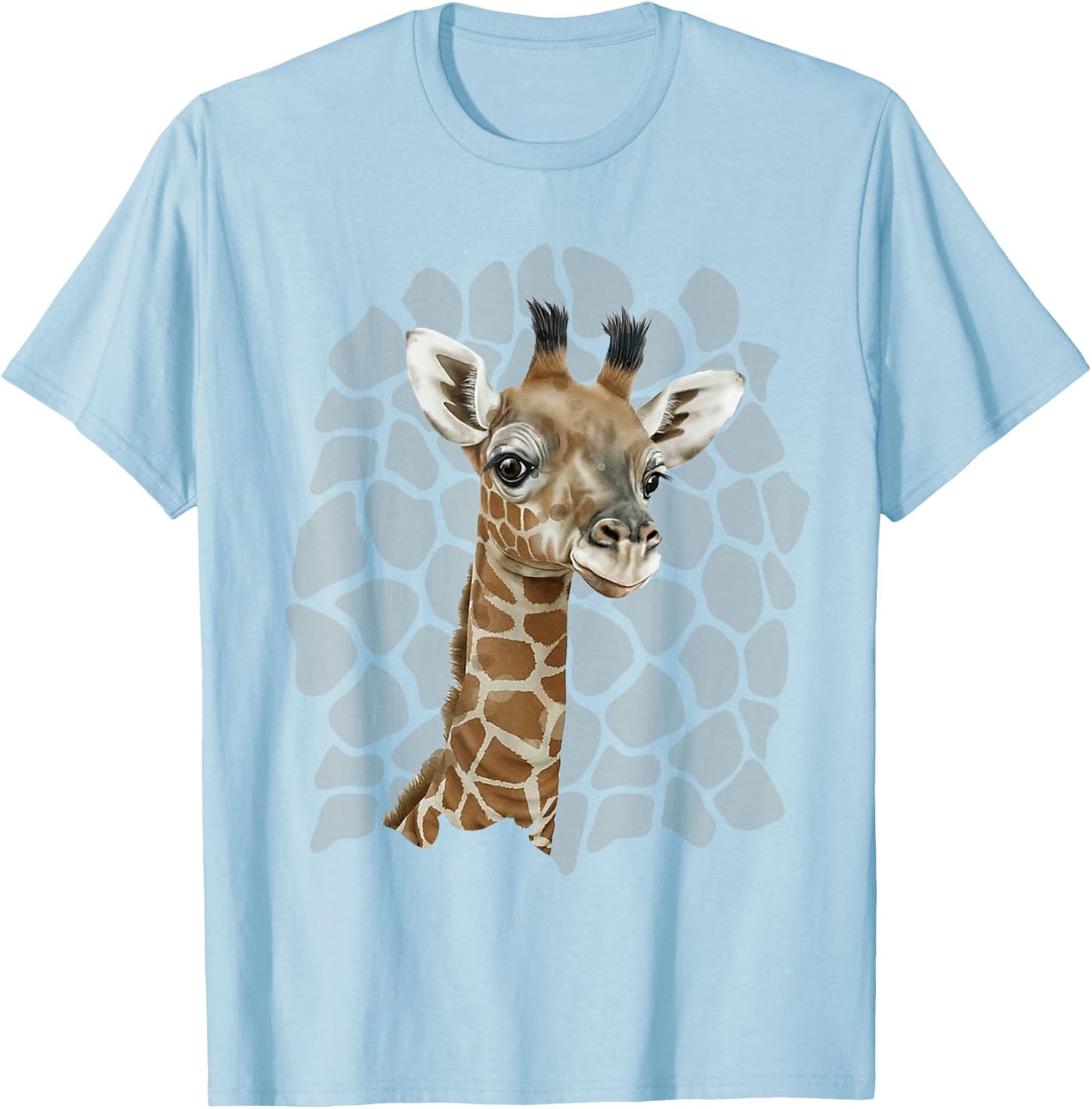 Love Giraffes Women Shirt Giraffe Lovers for Kids and Girls T-Shirt - T-Shirt | Light Blue